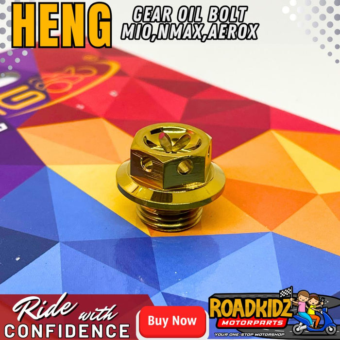 HENG Gear Oil Bolt, Original HENG Bolt for Yamaha 15/22mm Head, Stainless Steel Screws