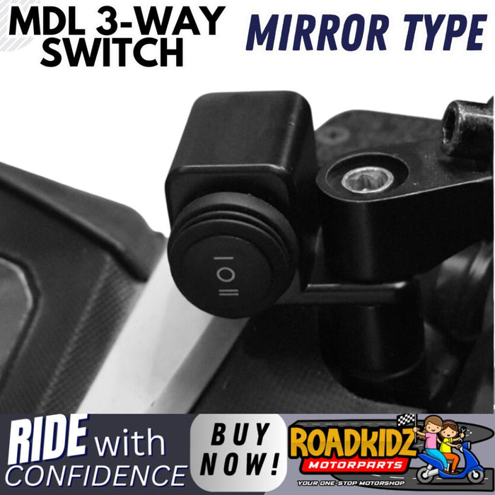 MINI DRIVING LIGHT 3-WAY SWITCH CLAM/MIRROR TYPE