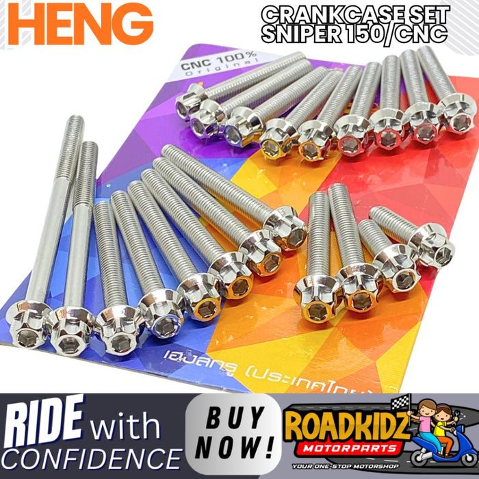 HENG CRANKCASE SET SNIPER 150/155 CNC