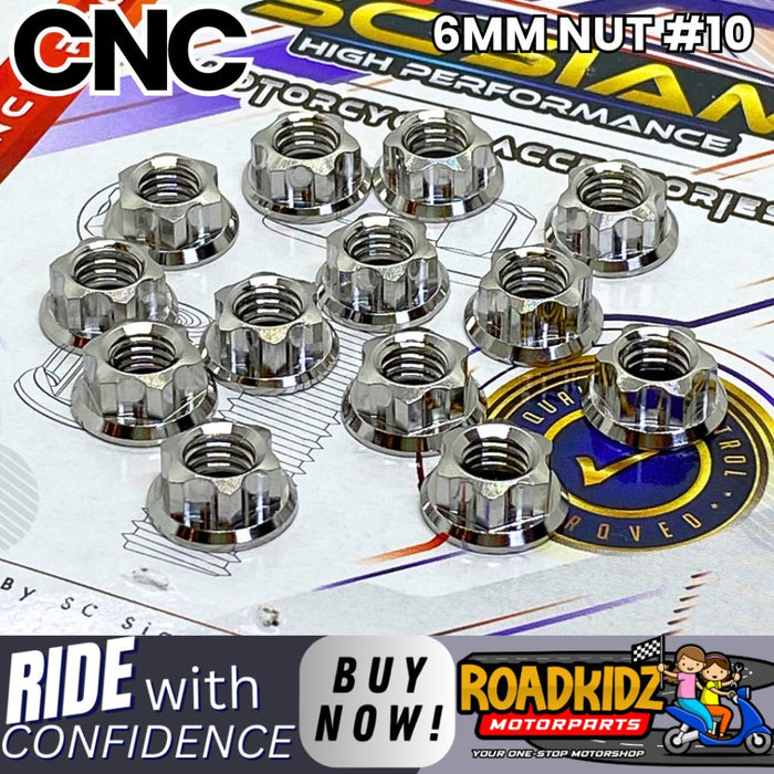 Universal 6mm CNC Nut #10 - Single Piece