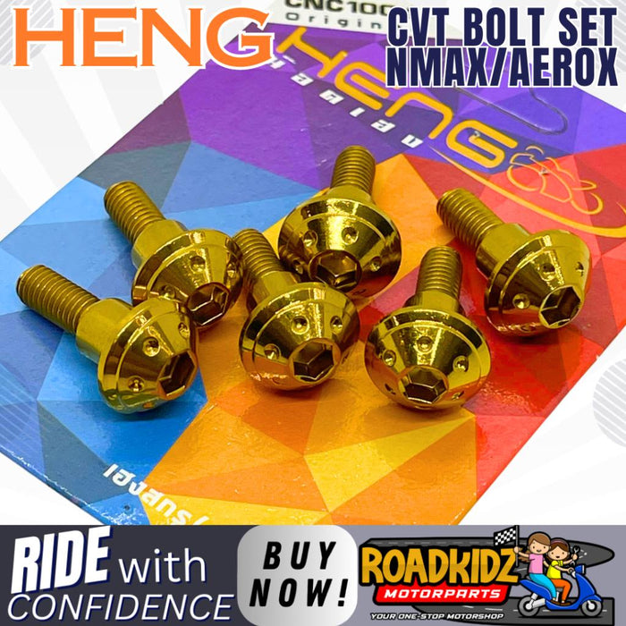 HENG CVT BOLTS AEROX/NMAX 6 PCS SET