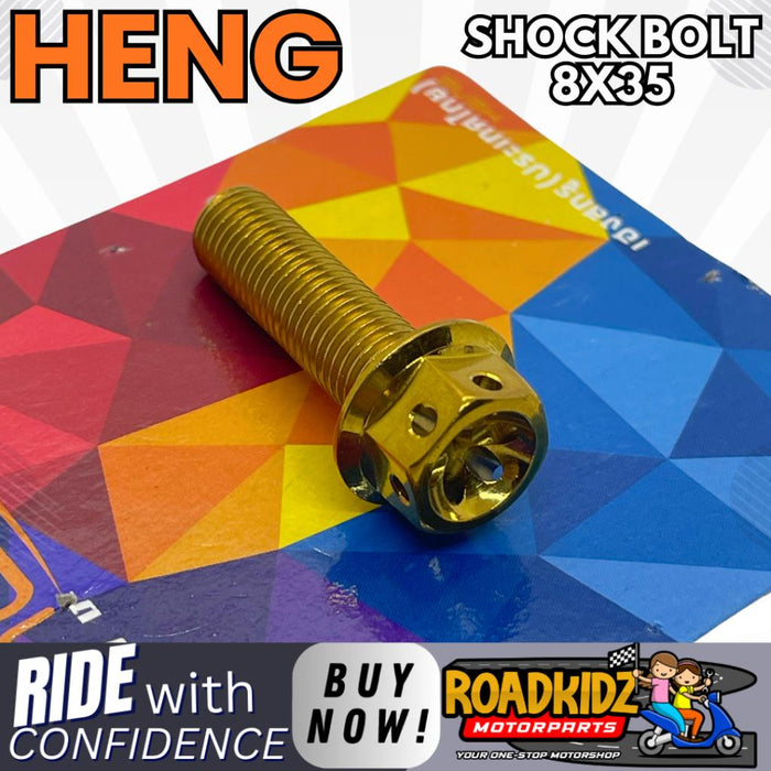 HENG SHOCK BOLT MIO,AEROX,CLICK,BEAT,NMAX (8x35)