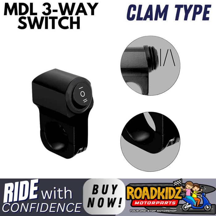 MINI DRIVING LIGHT 3-WAY SWITCH CLAM/MIRROR TYPE
