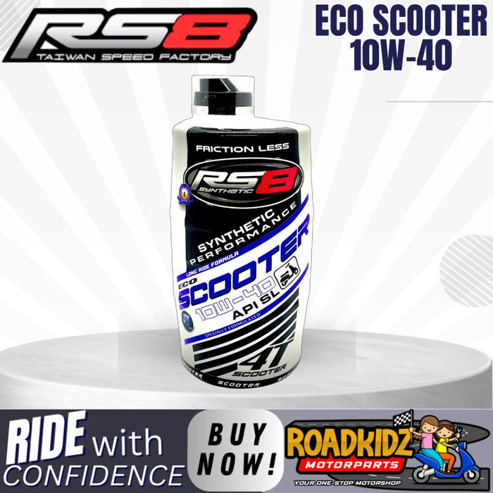 RS8 ECO SCOOTER 10W-40 API SL SYNTHETIC MOTORCYCLE ENGINE OIL