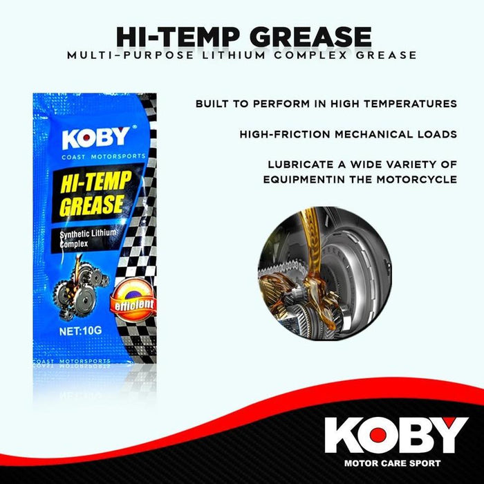 KOBY HI TEMP GREASE 10G LITHIUM COMPLEX GREASE