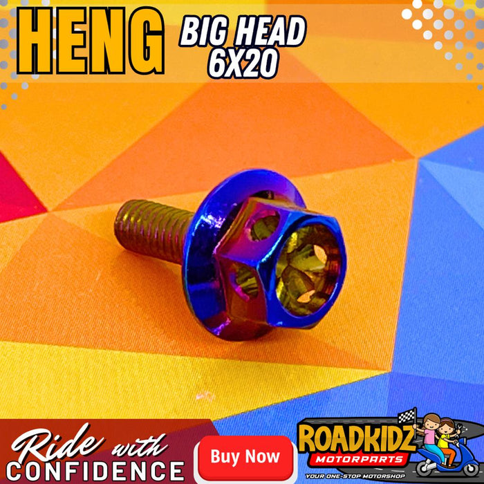 HENG BIG HEAD BOLTS (6x20) 1 PC ONLY