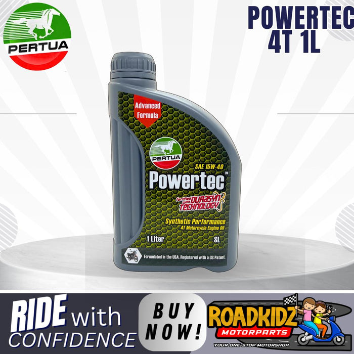 PERTUA Powertec Oil Power Matic Synthetic Performance 4T Scooter,Manual Oil 800ML/1l