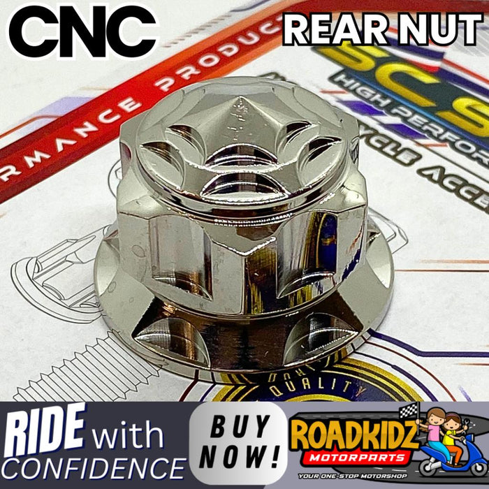 CNC Rear Nut for Yamaha NMAX/Click/Aerox/Mio Scooters
