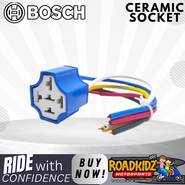 ORIGINAL BOSCH CERAMIC SOCKET RELAY 5 PIN