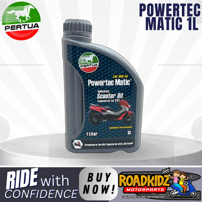 Pertua Powertec Matic Synthetic Performance Scooter Oil SAE 10W-40 1L