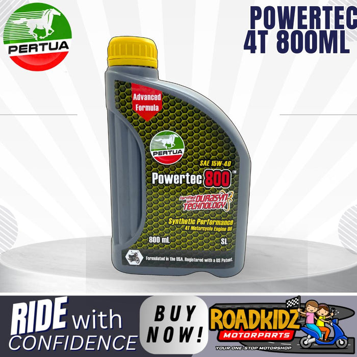 PERTUA Powertec Oil Power Matic Synthetic Performance 4T Scooter,Manual Oil 800ML/1l