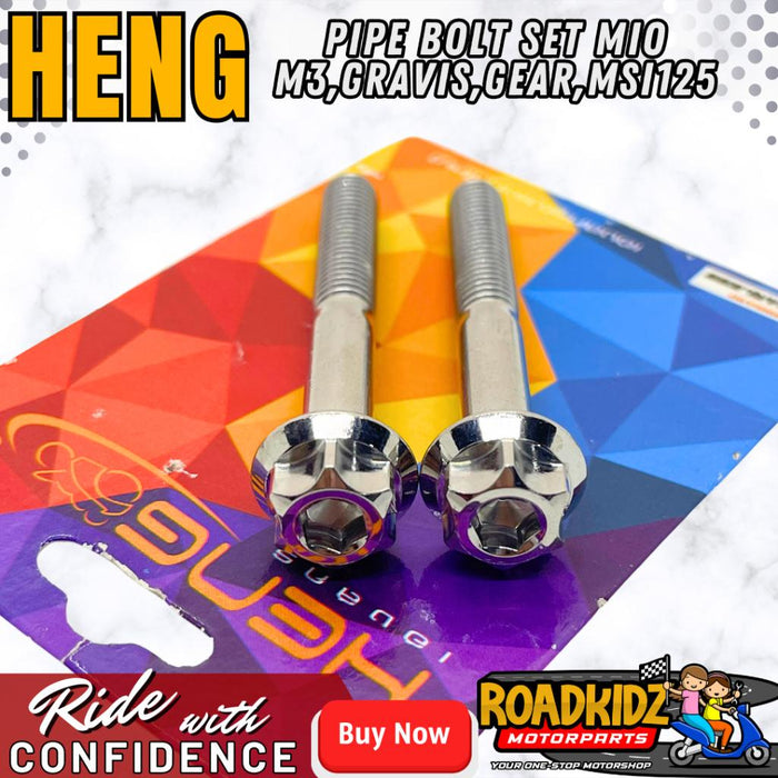 HENG PIPE BOLT SET 2PCS MIO M3/GEAR/MSI125/GEAR