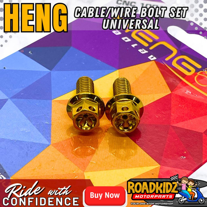 HENG ABS Wire Holder Bolt /Hose Holder Bolt for Nmax V1, V2, & V2.1 / Aerox V1 & V2 (2pcs)
