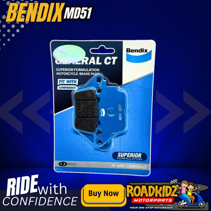 Bendix Brake Set Yamaha Aerox 155 Gravis M3 Soul I i125 Mio Sporty Mio Gear Gravis