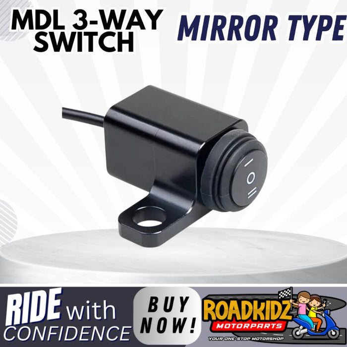 MINI DRIVING LIGHT 3-WAY SWITCH CLAM/MIRROR TYPE