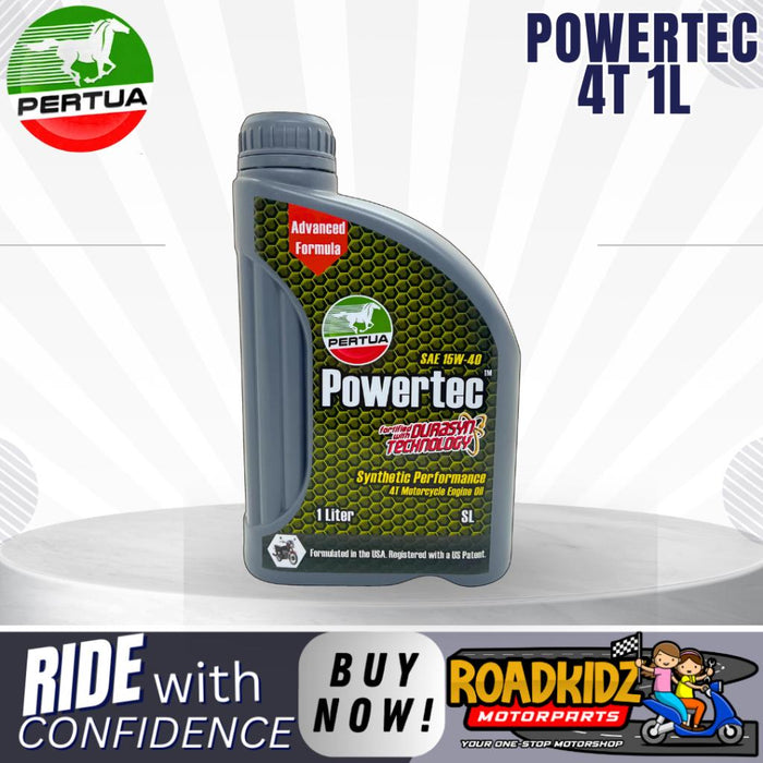 PERTUA Powertec Oil Power Matic Synthetic Performance 4T Scooter,Manual Oil 800ML/1l