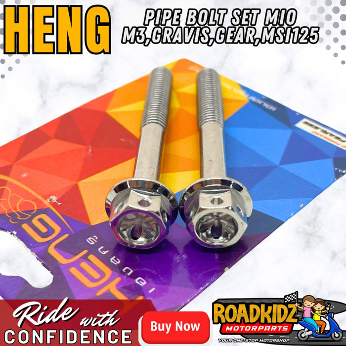 HENG PIPE BOLT SET 2PCS MIO M3/GEAR/MSI125/GEAR