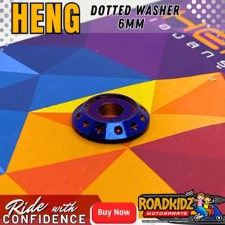 HENG WASHER DOTTED STAINLESS (6mm) 1 PC ONLY
