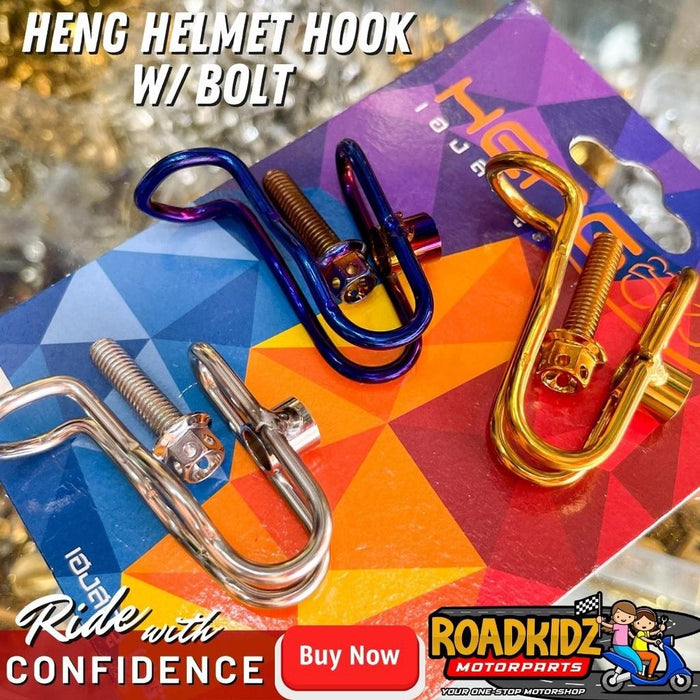 HENG HELMET HOOK (UNIVERSAL) PLEASE CHECK THE SIZE OF THE BOLT