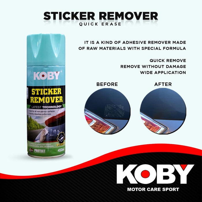 KOBY Sticker Remover Original 450ml - Effortlessly Remove Stickers