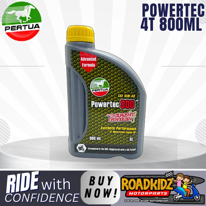 PERTUA POWERTEC 4T 800ML Motor Oil for Motorcycles