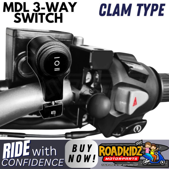MINI DRIVING LIGHT 3-WAY SWITCH CLAM/MIRROR TYPE
