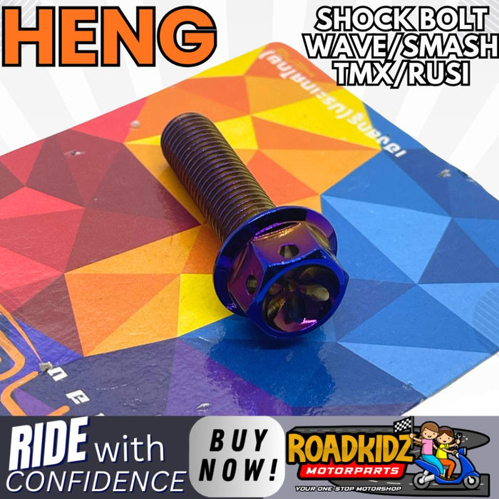 HENG Rear Shock Bolts for Wave/Smash/TMX/Rusi Model - 1 Piece