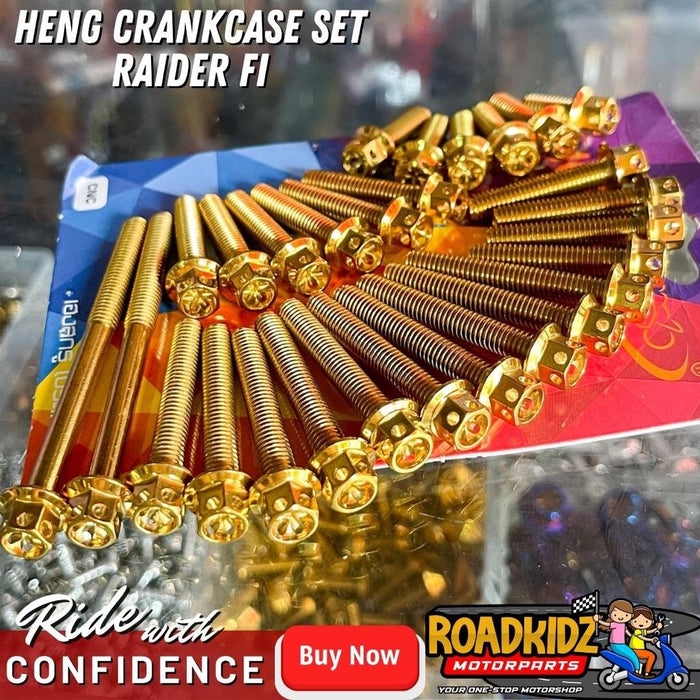 HENG CRANKCASE SET BOLTS RAIDER 150 F.I 28pcs