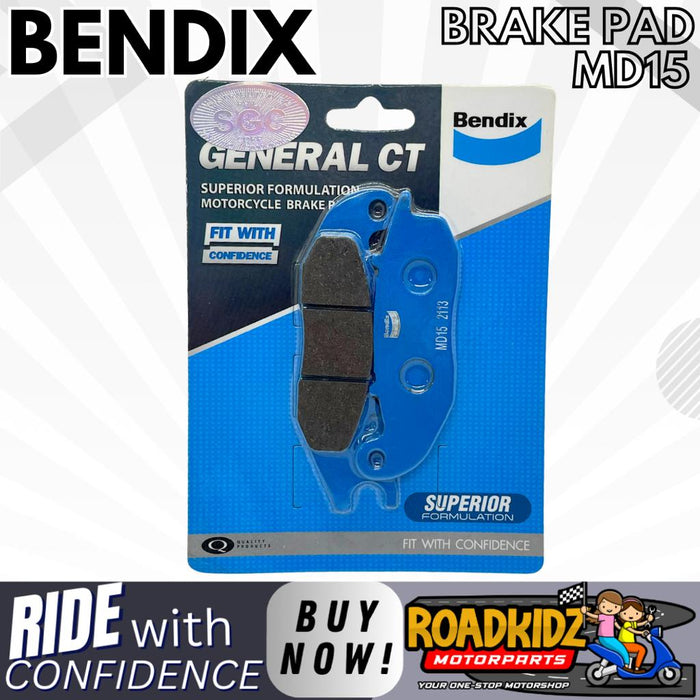 Bendix Brake Pads MD15 for Wave125, XRM 125;110 (new)