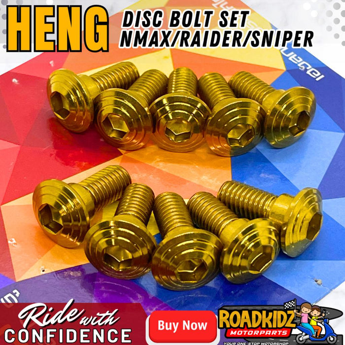 HENG DISC BOLT SET NMAX/RAIDER/SNIPER FRONT AND REAR