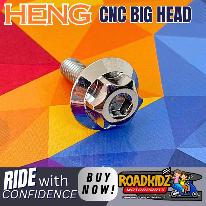 CNC BIG HEAD 6x20 PLATE FOOTBOARD COWLING ETC (1PC) / CNC 6x20 GEAR TYPE BODY BOLT BIG HEAD