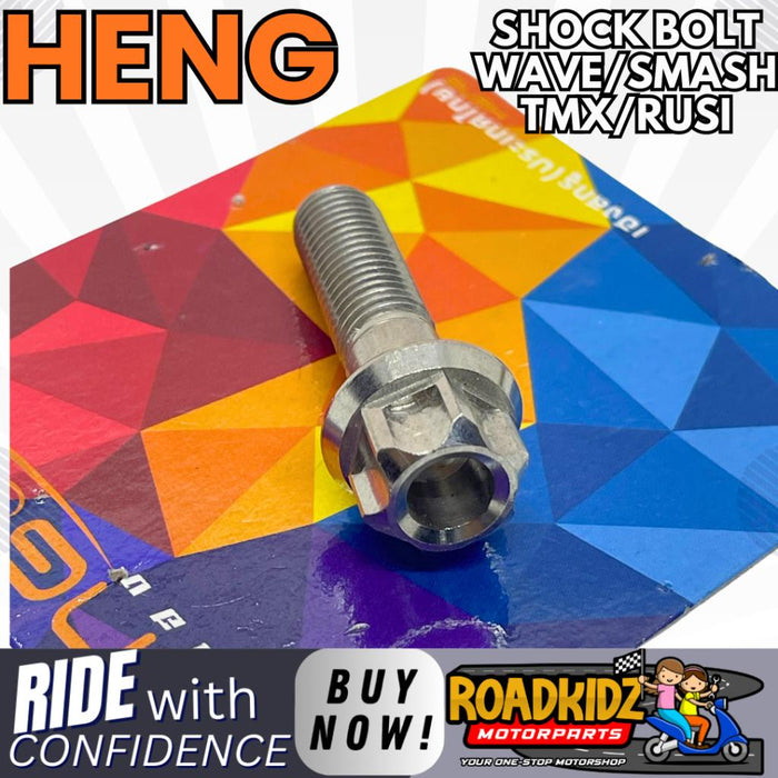 HENG Rear Shock Bolts for Wave/Smash/TMX/Rusi Model - 1 Piece