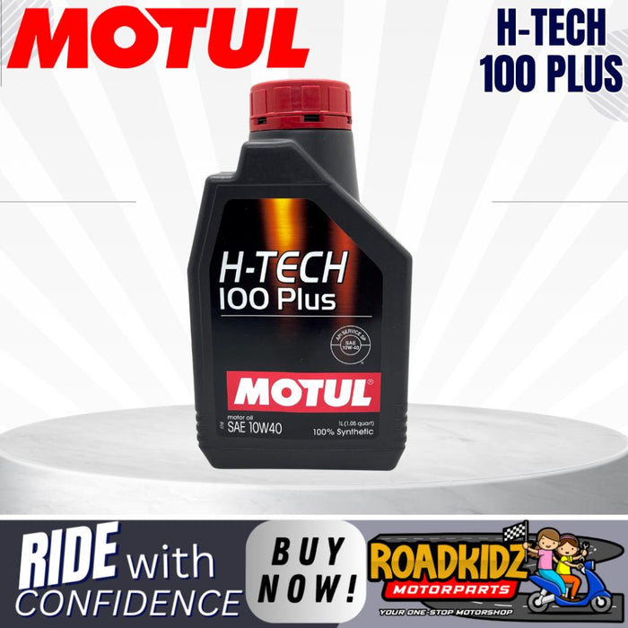 MOTUL H-TECH 100 PLUS Fully Synthetic 10W40 Motorcycle Engine Oil 1L