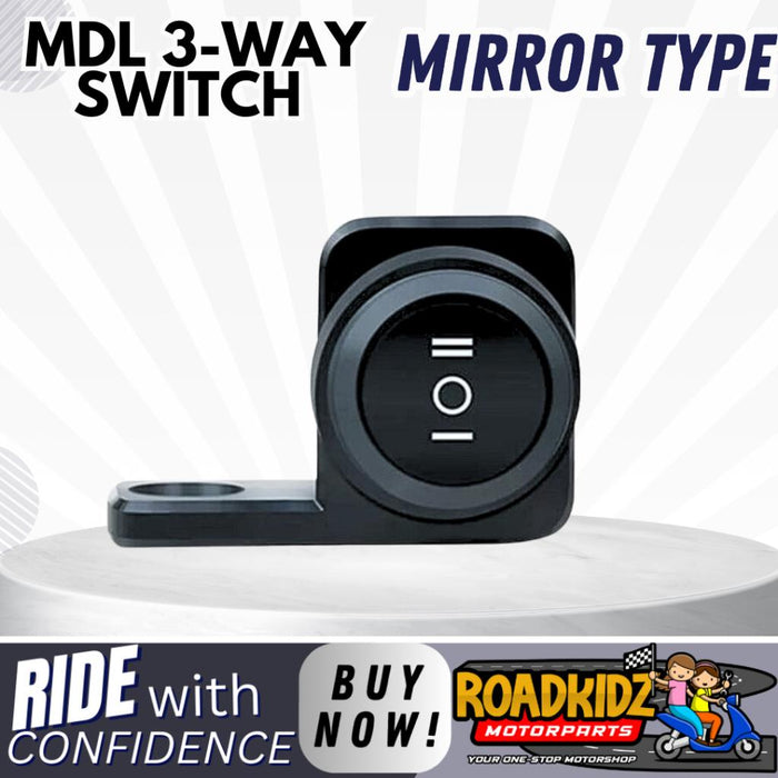 MINI DRIVING LIGHT 3-WAY SWITCH CLAM/MIRROR TYPE