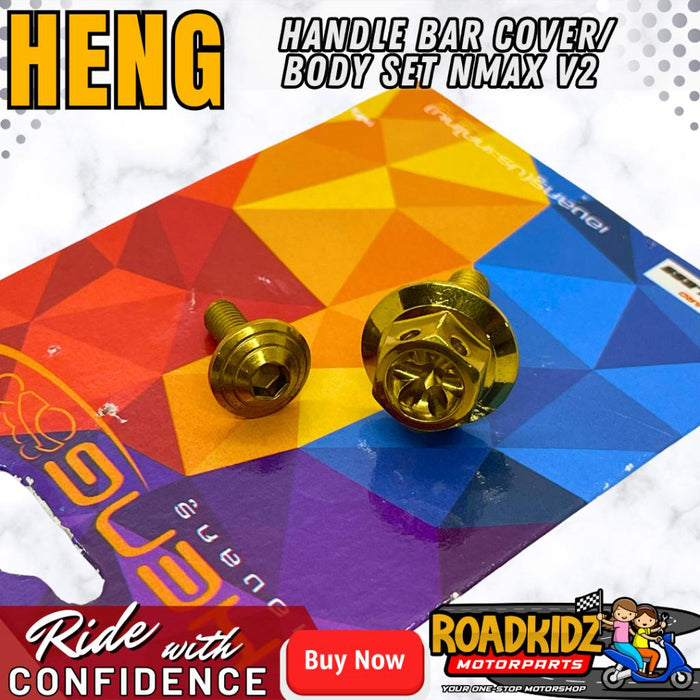 HENG Handle Bar Cover bolt and Body Bolt For Nmax V2 & V2.1 Sold as Set (2pcs)