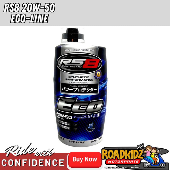 RS8 ECO LINE SL 20W-50 MA ( SYNTHETIC PERFORMANCE ) MOTORCYCLE ENGINE OIL