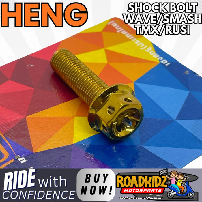 HENG Rear Shock Bolts for Wave/Smash/TMX/Rusi Model - 1 Piece