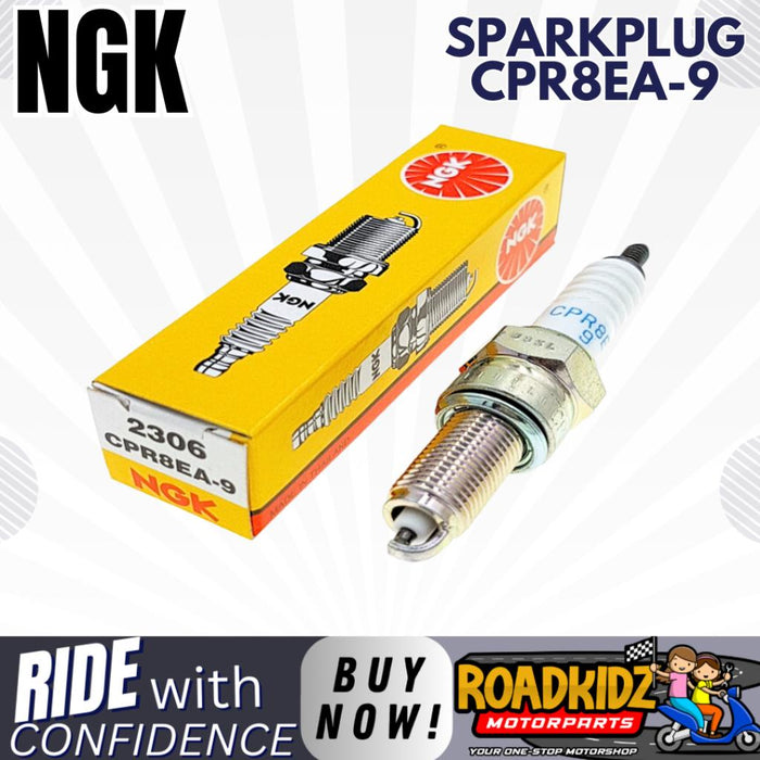 NGK Spark Plug CPR8EA-9 for TMX 150 Supremo, Beat, Aerox, Nmax, Sniper, Sz16, Fz16