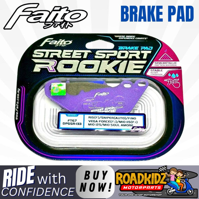 FAITO BRAKE PAD MIO I 125,MIO SPORTY, NMAX,AEROX,GEAR,GRAVIS,SNIPER